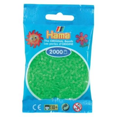 Abbildung von Hama Perlen 501 42 Mini 2000 Stück fluor grün