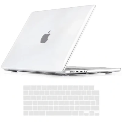Abbildung von iNeseon Hülle Kompatibel mit 2021 2024 MacBook Pro 16 Zoll M4 M3 M2 M1 Pro/Max A3186 A3403 A2991 A2780 A2485, Plastik Hartschale Schutzhülle Case und Tastaturschutz, Kristallklar