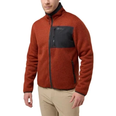Abbildung von Jack Wolfskin Kaminfeuer Fleecejacke, Herren, Größe: XXL, Intense rust