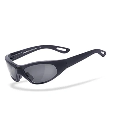 Abbildung von HELLY® No.1 Bikereyes® Bikerbrille, Motorradbrille, Motorrad Sonnenbrille TRIBAL BRILLE: beschlagfrei, winddicht, bruchsicher TOP Tragegefühl black angel (smoke)