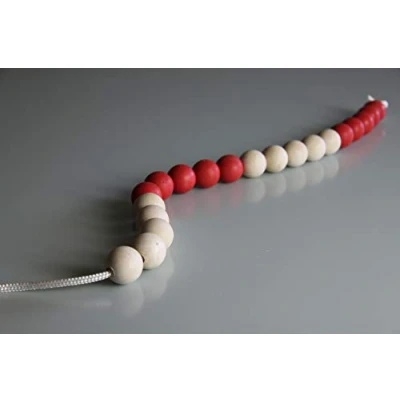 Abbildung von WISSNER 80255 aktiv lernen 20er Riesen Rechenkette rot/weiss RE Wood