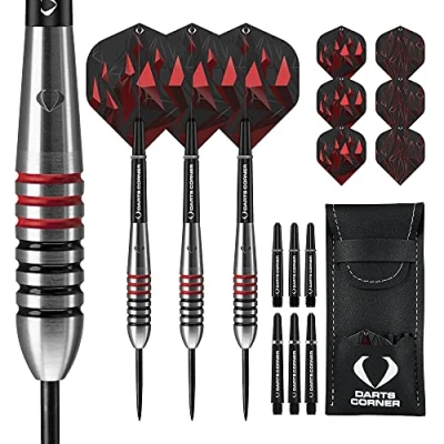 Abbildung von Darts Corner Astrofire Dartpfeile Ringed Steel Tip Dart Set 29g
