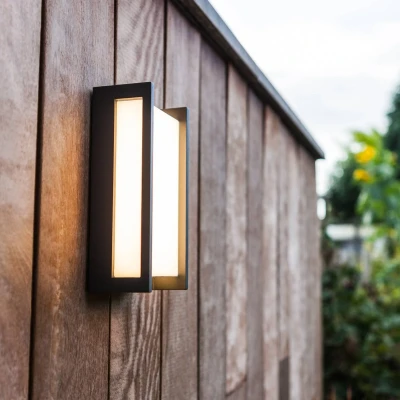Abbildung von LUTEC LED Außen Wandleuchte »Qubo«, Leuchtmittel Modul fest integriert