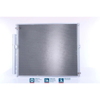 Abbildung von NISSENS 940167 Klimakondensator mit Trockner Aluminium 610 R 134a TOYOTA: Land Cruiser Prado 120