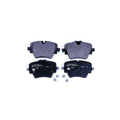 Abbildung von HELLA 8DB 355 023 131 Bremsbelagsatz für Verschleißwarnanzeiger vorbereitet mit Bremssattelschrauben BMW: 2 Gran Coupe, X1, Tourer