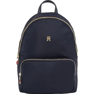 Abbildung von Tommy Hilfiger Emblem Camera BAG Umhängetasche, Damen, Größe: One Size, Space blue
