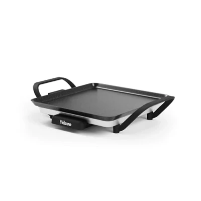 Abbildung von Tischgrill slim S Eine Backfläche von 28 x cm Einstellbarer Thermostat Antihaftbeschichtung Herausnehmbare Fettauffangschale Leicht zu reinigen BP 2666