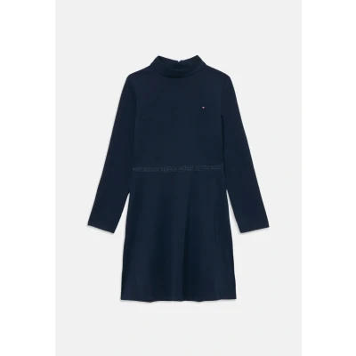 Abbildung von Tommy Hilfiger Essential Skater Dress Jerseykleid für Kinder, Größe: 86, Dark night navy