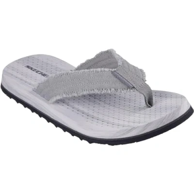 Abbildung von Skechers Herren Tantra Sandalen, Graue Leinwand, 48.5 EU