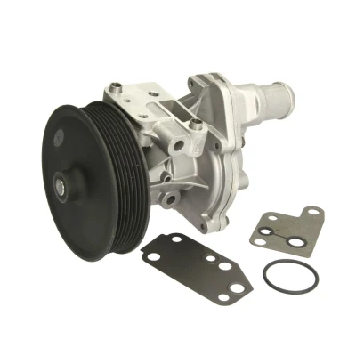 Abbildung von HEPU P248 Wasserpumpe mit Keilrippenriemenscheibe inkl. Dichtungssatz mechanisch 131 2 teiliges Gehäuse, Gehäuse