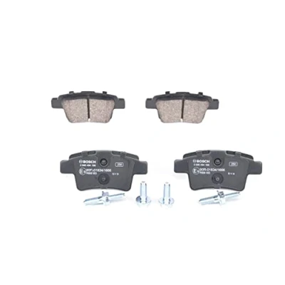 Abbildung von BOSCH 0 986 494 199 Bremsbelagsatz Low Metallic mit Anti Quietsch Blech, Schrauben Zubehör CITROËN: C4 I Grand Picasso, Picasso 1