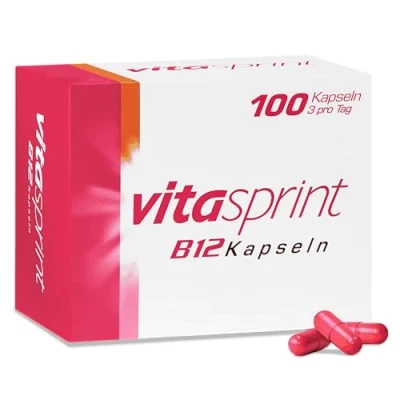 Abbildung von Vitasprint B12 Kapseln, 100 St. Mit viel Vitamin zur Besserung des Allgemeinbefindens, für mehr Energie und weniger Müdigkeit Erschöpfung
