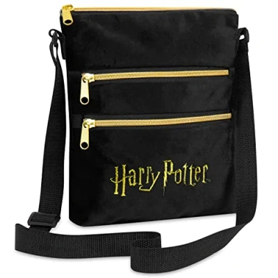 Abbildung von Harry Potter Tasche Damen, Kleine Umhängetasche Damen Schwarz