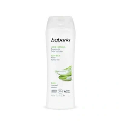 Abbildung von Babaria Leche corporal reparadora Crema con Aloe Vera 400 ml