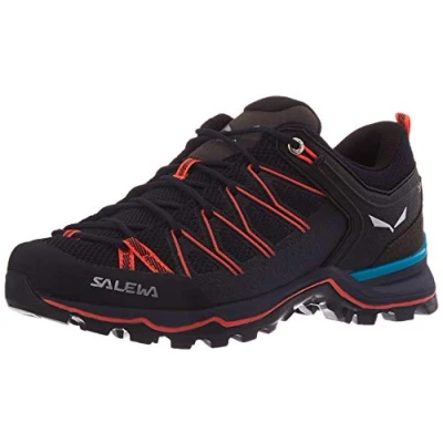 Abbildung von Salewa WS Mountain Trainer Lite Damen Trekking &amp; Wanderstiefel, Blau (Premium Navy/Fluo Coral), 39 EU