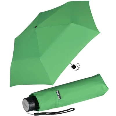 Abbildung von Doppler Regenschirm Mini Taschenschirm Havanna Stick bright green