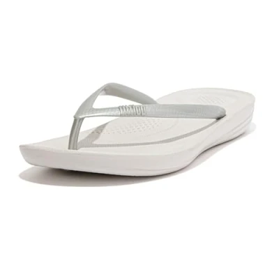 Abbildung von Fitflop Iqushion Ergonomic Badezehentrenner, Damen, Größe: 39, Silver Schuhe