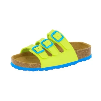 Abbildung von Lico Jungen BIOLINE KIDS Pantoletten, Lemon/ Blau, 31 EU