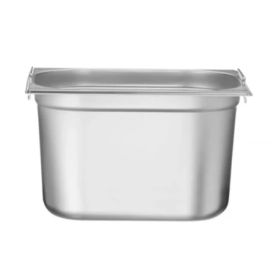 Abbildung von HENDI Gastronormbehälter, mit Griffen, Temperaturbeständig von 40 bis 300C, Heissluftöfen Kühl und Tiefkühlschränken Chafing Dishes Bain Marie, 12,5L, GN 1/2, 265x325(H)200mm, Edelstahl