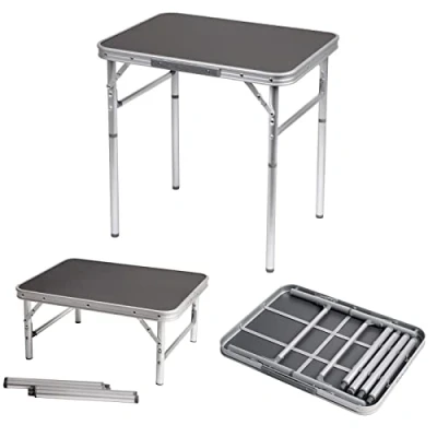 Abbildung von Bo Camp Alu Mini Camping Klapptisch Koffer Falt Tisch Garten 2 Höhen verstellbar