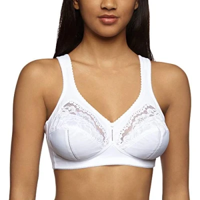 Abbildung von Triumph Damen Bügelloser BH Allegra N, Weiß (White 03), Gr. 90D