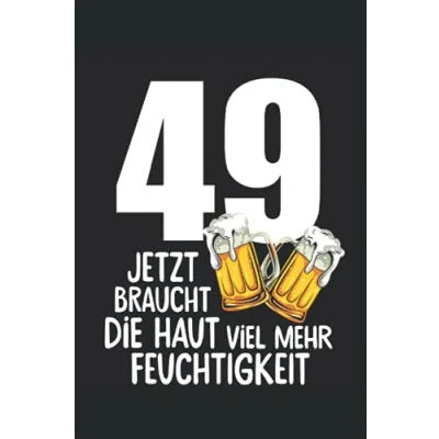 Abbildung von 49. Geburtstag Männer Geschenk Bier Humor: Notizbuch Buch für Notizen, 120 Seiten Kariert (ca. DIN A5) ideal als Männergeschenk zum