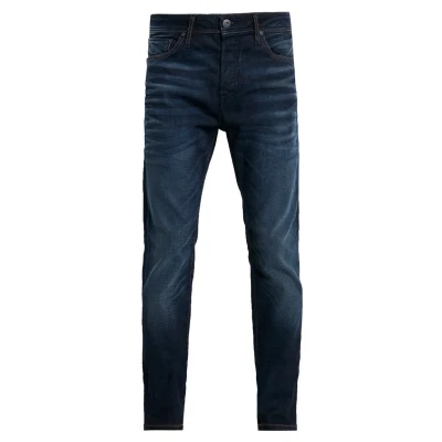 Abbildung von Herren Jack &amp; Jones Jeans Tim Straight Legs Slim Fit Flat Front ORIGINAL, Farben:Dunkelblau, Größe Jeans:29W / 30L