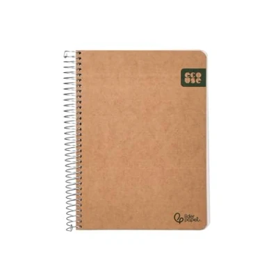 Abbildung von Liderpapel Spiralheft, A5, Einband, Kraftpapier, 120 H, 100% recyceltes Papier, 80 g, glatt