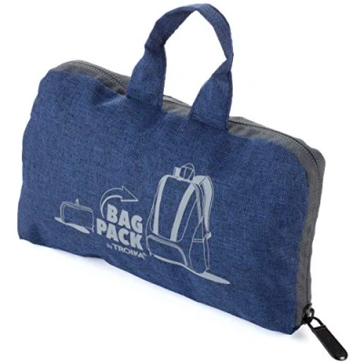 Abbildung von Troika Rucksack faltbar (platzsparend im Außenfach verstaubar)