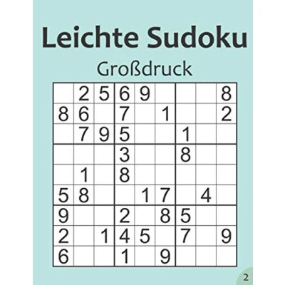 Abbildung von Leichte Sudoku Großdruck Band 2: Rätsel in großer Schrift kleines Geschenk für Opa, Oma und Rentner