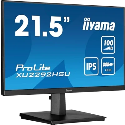 Abbildung von iiyama Prolite XU2292HSU B6 54,6cm 21,5&quot; IPS LED Monitor Full HD 100Hz HDMI DP USB3.2 FreeSync schwarz