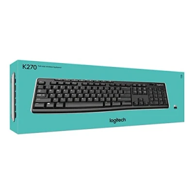 Abbildung von Logitech K270 Kabellose Tastatur für Windows, Französisches AZERTY Layout Schwarz