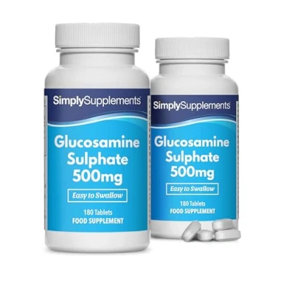 Abbildung von Glucosaminsulfat 500mg 360 Tabletten Versorgung für bis zu 6 Monaten SimplySupplements