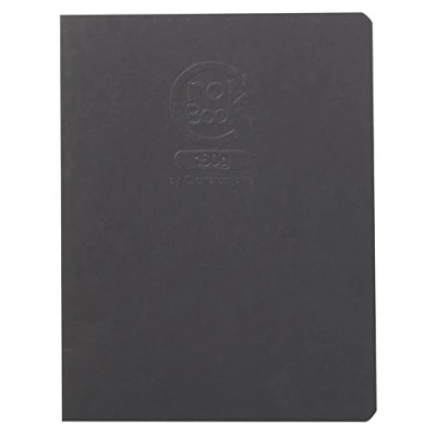 Abbildung von Clairefontaine 60372C Zeichenbuch / Skizzenheft Crok&#039;Book 17x22 cm Hochformat, 20 Blatt 160g, ideal zum Skizzieren, Zeichnen &amp; Notizen, Einband personalisierbar, Schwarz, 1 Stück
