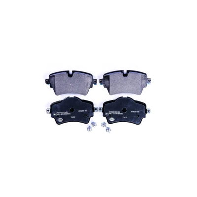Abbildung von HELLA 8DB 355 023 091 Bremsbelagsatz für Verschleißwarnanzeiger vorbereitet mit Bremssattelschrauben BMW: 2 Gran Tourer, Active X2