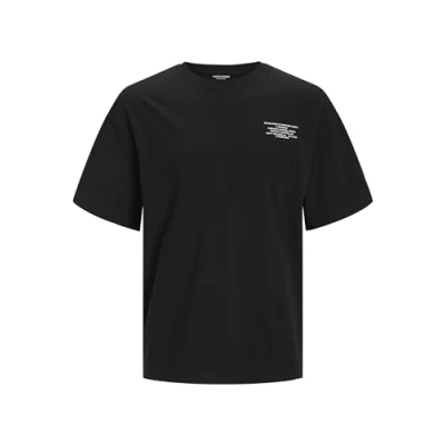 Abbildung von Jack &amp; Jones Rundhals Tshirt print, Herren, Größe: Small, Black
