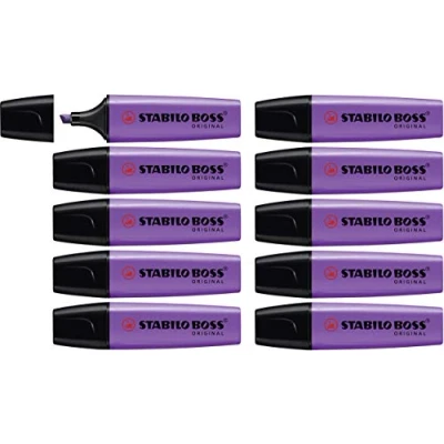 Abbildung von Textmarker STABILO BOSS ORIGINAL 10er Pack lavendel