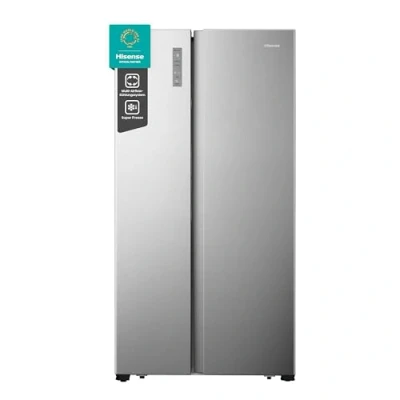 Abbildung von Hisense RS677N4BIE Side by Kühl Gefrierkombination/ NoFrostPlus/ Multiflow 360/ SuperCool/ BigBox/ 179,3 cm/ Kühlteil 334 l/ Gefrierteil 185 42 dB/ 309 kWh/ Jahr/ Inox Look