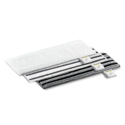 Abbildung von Kärcher Original Dampfreiniger Bodentuchset EasyFix kompatibel mit SC für Böden, geeignet jede Art von Oberfläche, maschinenwaschbar, bunt, 3 Stück