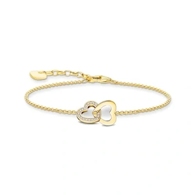 Abbildung von Thomas Sabo Armband mit verschlungenen Herzen 925 Sterlingsilber A2163 414 14