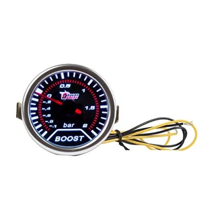 Abbildung von Mintice™ 2&quot; 52mm Licht Kfz Auto Universal Bar Turbo Schub Anzeige Instrument Gauge Rauchfarbe Len