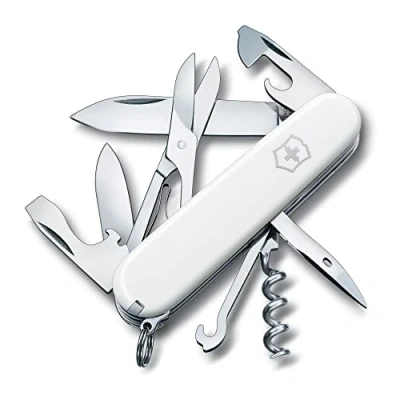Abbildung von Victorinox Schweizer Taschenmesser, Climber, Multitool, Swiss Army Knife mit 14 Funktionen, Klinge, Korkenzieher, Dosenöffner