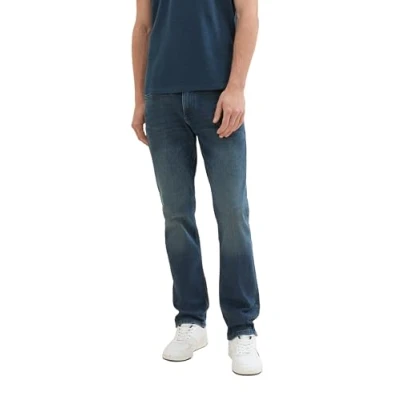 Abbildung von TOM TAILOR Herren Comfort Straight Jeans,10282 Dark Stone wash Denim, 40/32