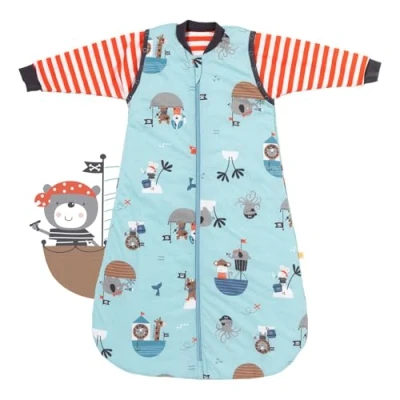 Abbildung von schlummersack Kinder Schlafsack Baby Sommer 130 cm dünn Pirat Sommerschlafsack 1.0 Tog 1 Frühling