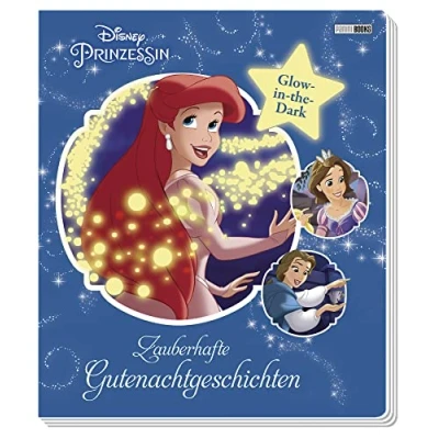 Abbildung von Disney Prinzessin: Zauberhafte Gutenachtgeschichten: Pappbilderbuch mit Glow in the Dark Effekten auf jeder Seite