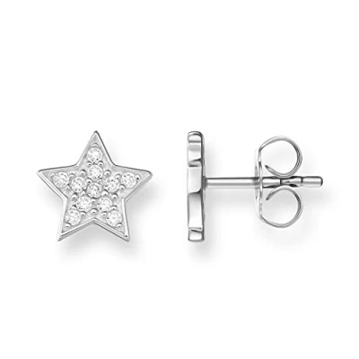 Abbildung von Thomas Sabo Damen Ohrringe Ohrstecker Stern Zirkonia 925 Sterling Silber H1868 051 14