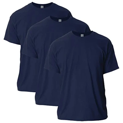 Abbildung von Gildan Unisex T shirt aus Ultra baumwolle, Stil G2000 Shirt, Marineblau (3er pack), L