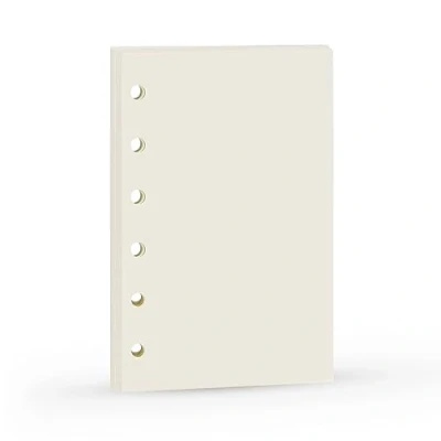 Abbildung von Harphia A7 Planner Inserts, Binder Refills for 6 Ring Spiral Notebook, Mini Blank Paper,6 Holes,for Portable planner, 45sheets/90 pages, 4.84 x 3.23