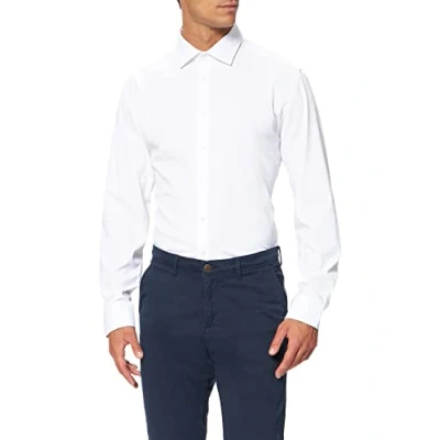 Abbildung von Seidensticker Herren Business Hemd Slim Fit Bügelleicht Kent Kragen Langarm Baumwollmischung