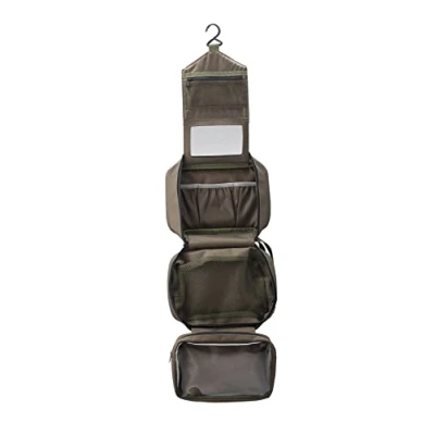 Abbildung von New Direction Tackle Wash Bag Kulturtasche Camping Angeln Toilettenbeutel mit Spiegel und vielen Fächern